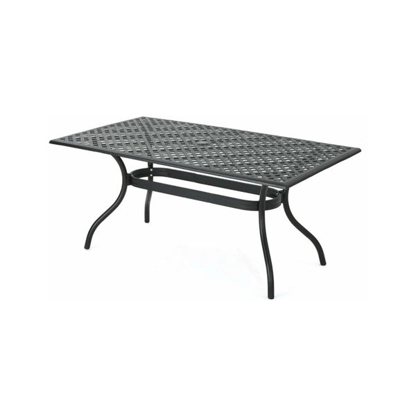 Christopher Knight Home Cayman Cast Aluminum Rectangle Table