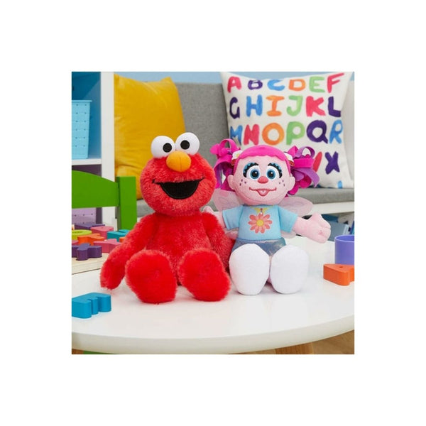 Sesame Street Friends Elmo and Abby Cadabby 8-inch 2-piece Sustainable Plush Stuffed Animals Set