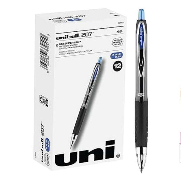 Uniball 12 Pack of Blue Ballpoint Gel Pens