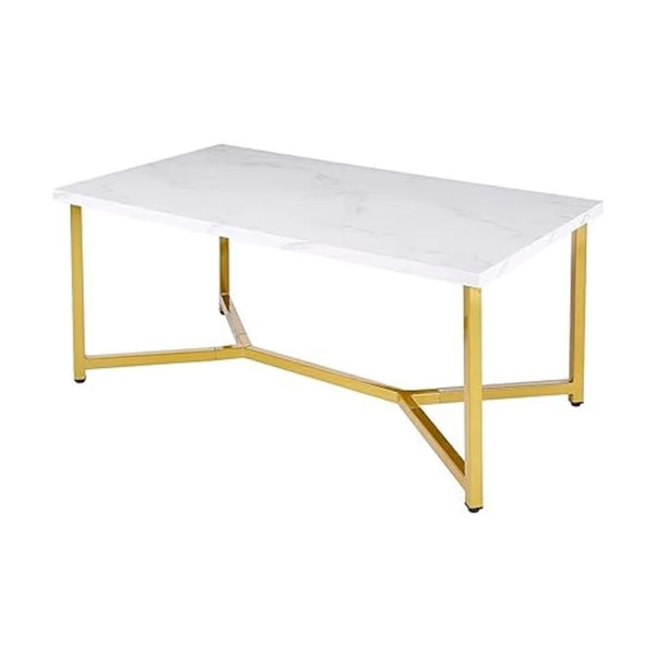 Mid-Century Modern Marble Gold Coffee Table