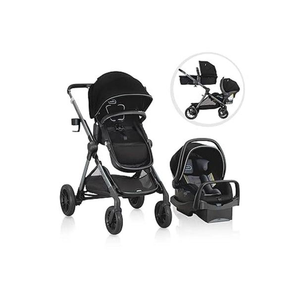 Evenflo Pivot Xpand Modular Travel System with LiteMax Infant Car Seat with Anti-Rebound Bar
