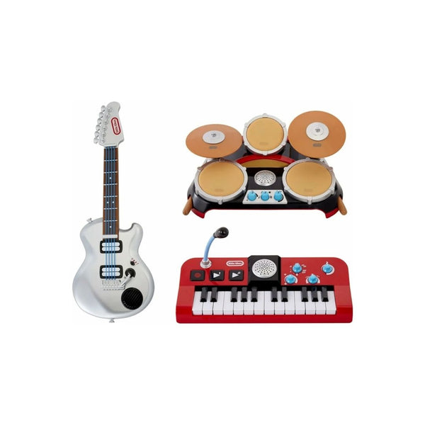 Little Tikes My Real Jam First Concert Set with Electric Guitar, Drum and Keyboard