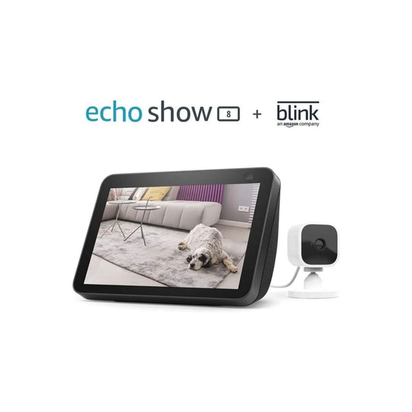 Echo Show 8 (2nd Gen, 2021 release) Bundle with Blink Mini
