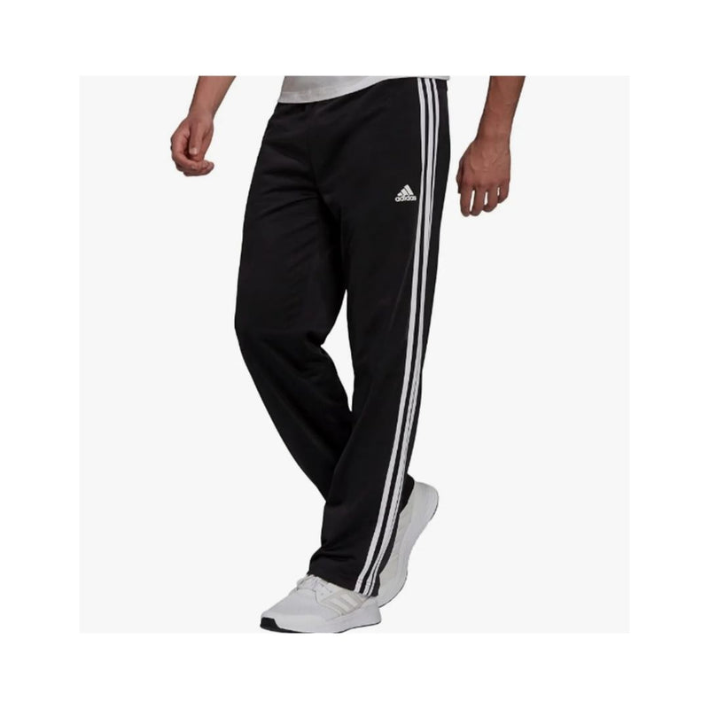 adidas Men’s Essentials Warm-up Open Hem 3-stripes Tracksuit Pants (Sizes: M & XL)