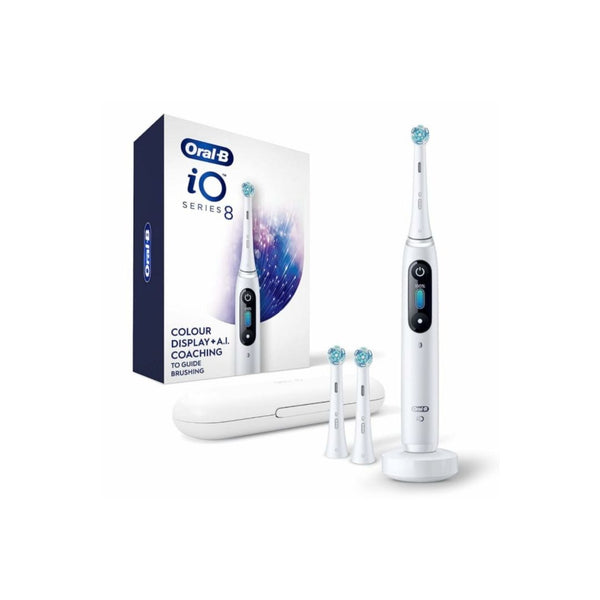 Oral-B iO Series 8 Rechargeable Electric Toothbrush, with 3 Brush Heads and Travel Case
