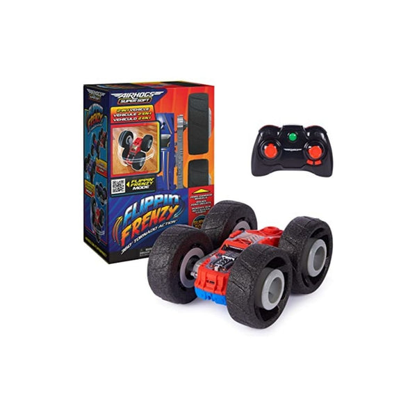 Air Hogs Super Soft Flippin’ Frenz 360 Spinning Action 2-In-1 Stunt Vehicle Remote Control Car