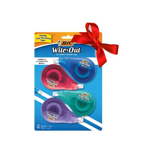 4-Count BIC Wite-Out Brand EZ Correct Correction Tape
