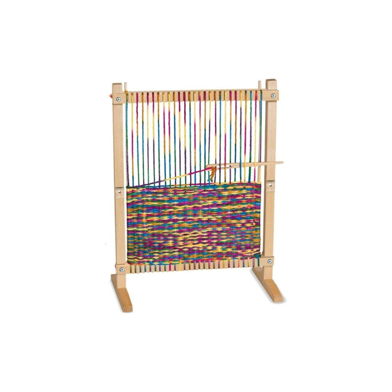 Melissa & Doug Wooden Multi-Craft Weaving Loom (Arts & Crafts, Extra-Large Frame)
