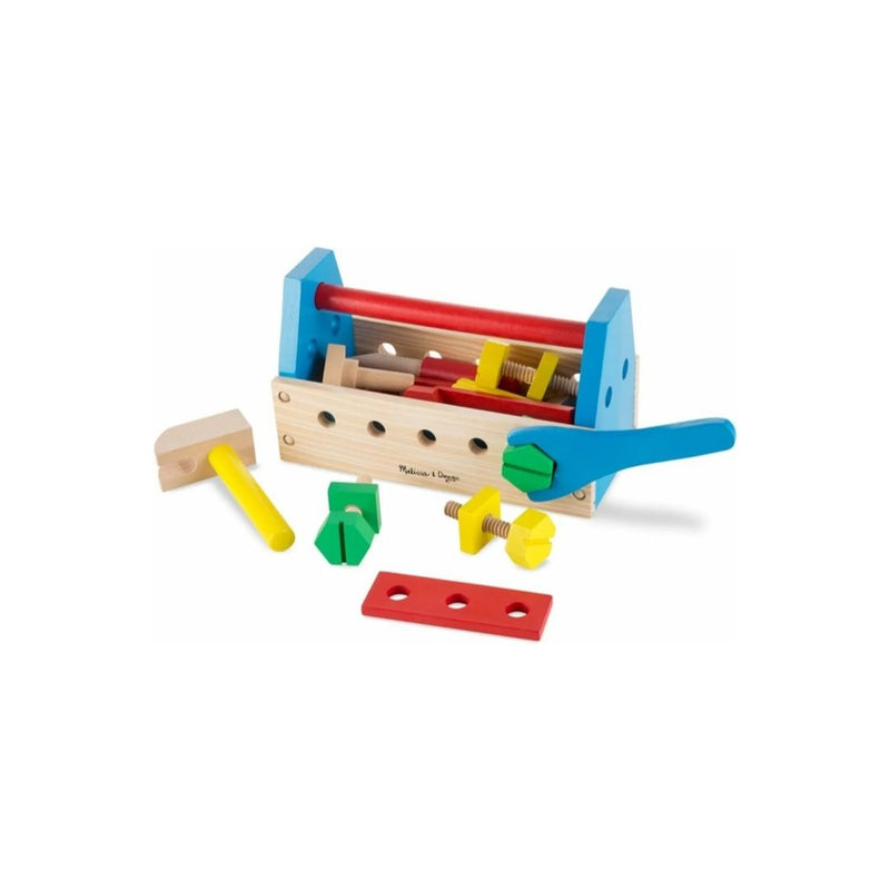 Melissa & Doug Take-Along Tool Kit Wooden Construction Toy (24 pcs)