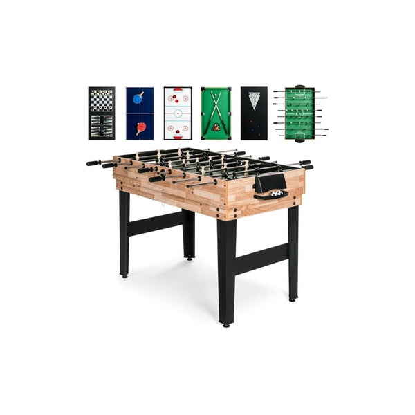 10-in-1 Combo Game Table Set w/ Hockey, Foosball, Pool, Shuffleboard, Ping Pong