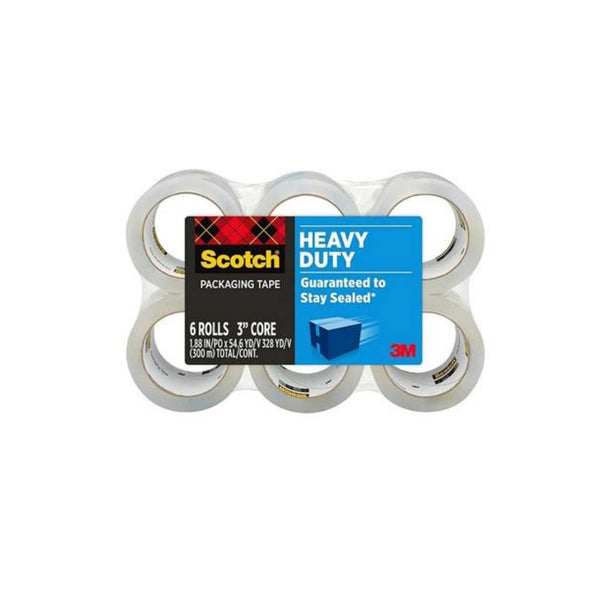 6 Rolls Scotch Heavy Duty Packaging Tape