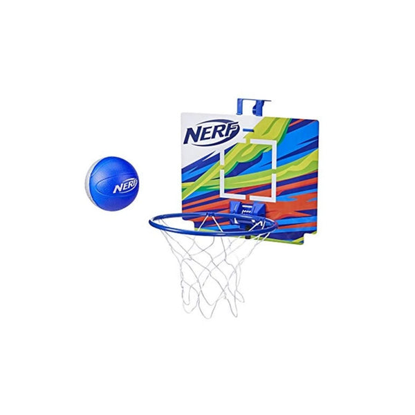NERF Nerfoop Classic Mini Foam Basketball And Hoop, Hooks On Doors