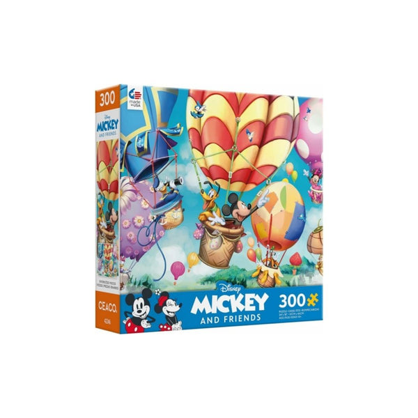 Ceaco – Disney – Mickey’s Air Balloon – 300 Oversized Piece Jigsaw Puzzle