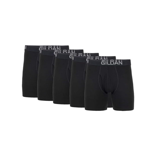 5-Pack Gildan Men’s Underwear Cotton Stretch Boxer Briefs