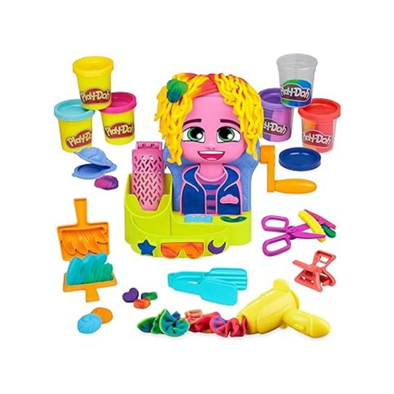 Play-Doh Hair Stylin' Salon Playset with 6 Cans, Pretend Play Toys