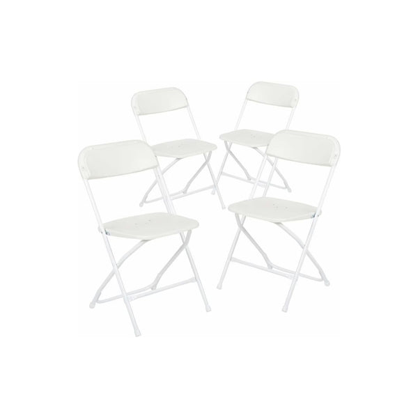 Set of 4 Flash Furniture Hercules Series Plastic Folding Chairs