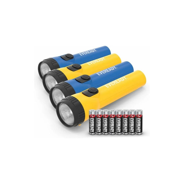 EVEREADY LED Flashlights (4-Pack) with AA Batteries Included