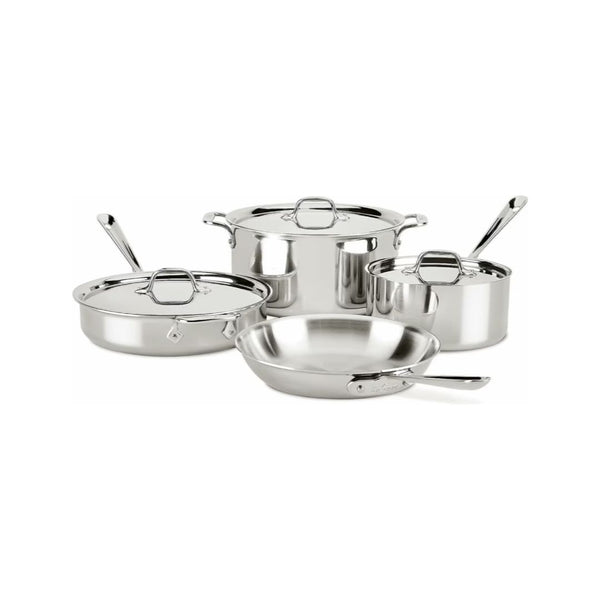 All-Clad D3 3-Ply 7-Piece Stainless Steel Cookware Set