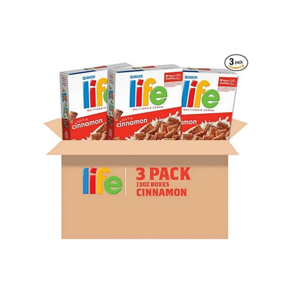 3 Pack Life Breakfast Cereal, Cinnamon