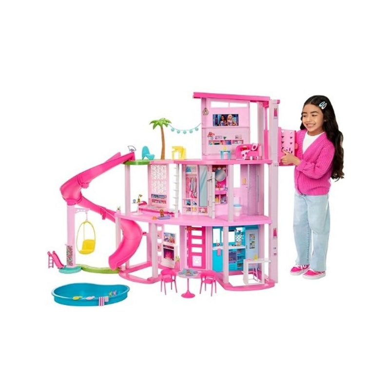 Barbie Dreamhouse 2023, Pool Party Doll House with 75+ Pieces