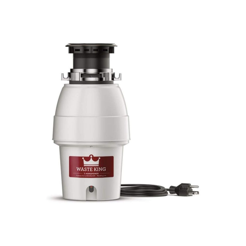 Waste King L-2600 Legend Series 1/2 HP Continuous Feed Garbage Disposal with Power Cord