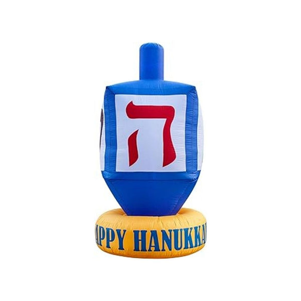 8ft Hanukkah Dreidel Inflatable Decoration, and Powerful Built in Fan