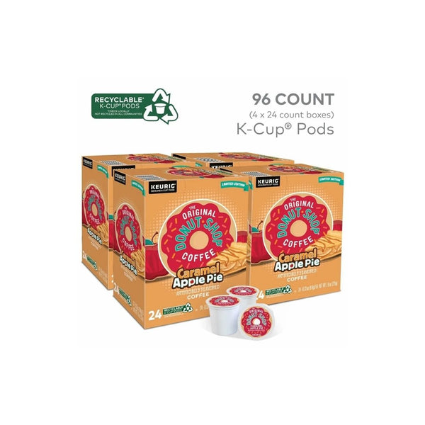 96 Count The Original Donut Shop Caramel Apple Pie Coffee Keurig K-Cup Pods, Light Roast
