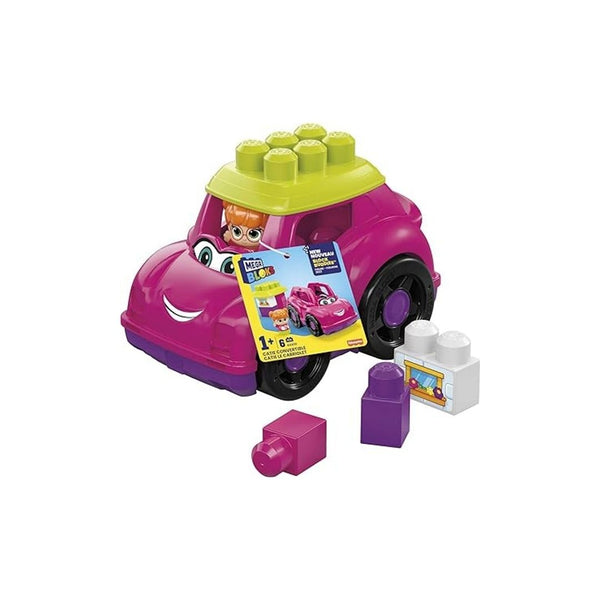 MEGA BLOKS Fisher-Price Catie Convertible with 6 Pieces and Storage