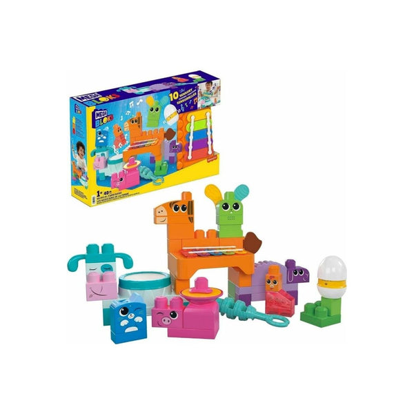 MEGA BLOKS Fisher Price Musical Farm Band with 45 Toddler Blocks and 6 Music Sheets