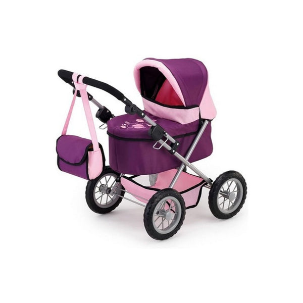 Trendy Pram Purple & Pink Doll Stroller