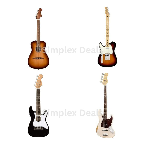 Save Up TO 43% on Fender Acoustic, Electric, and Bass Guitars!