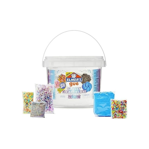 Elmer's Gue Premade, 5 Sets of Slime Add-ins, 3 Lb. Bucket