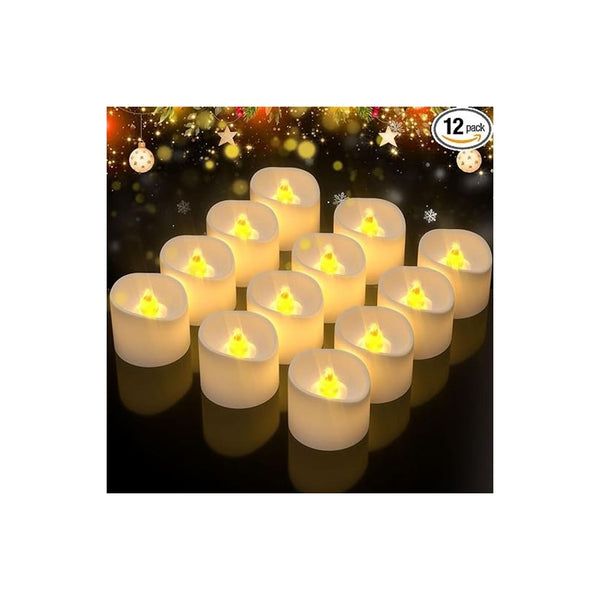 12 Pack Flameless Battery Operated Candles