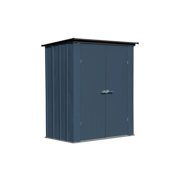 Arrow 5 × 3 ft. Outdoor Steel Storage Shed, Blue and Gray