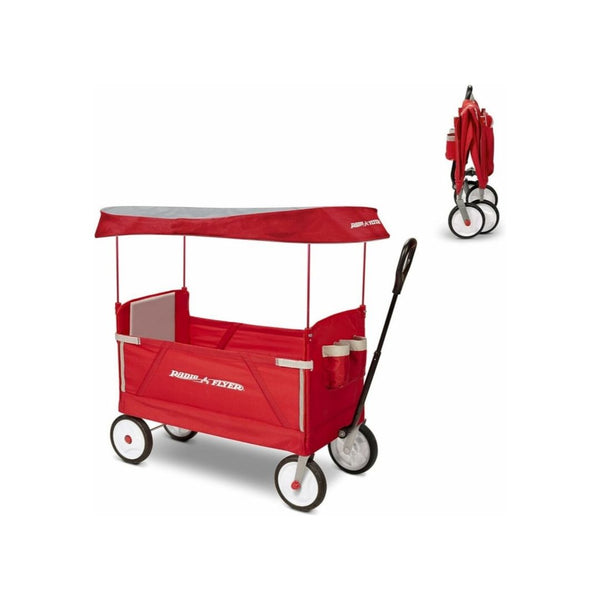 Radio Flyer 3-In-1 EZ Folding Outdoor Collapsible Wagon