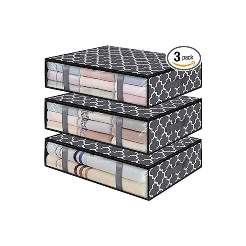 3-Pack Under Bed Storage Containers