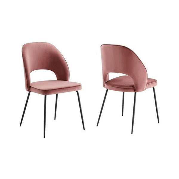 Set of 2 Modway Nico Performance Velvet Dining Chairs