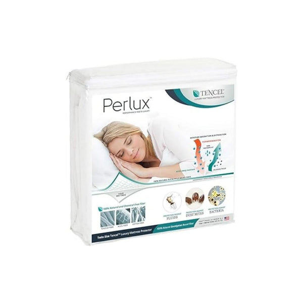 Perlux Hypoallergenic Tencel 100-Percent Waterproof Mattress Protector, Twin