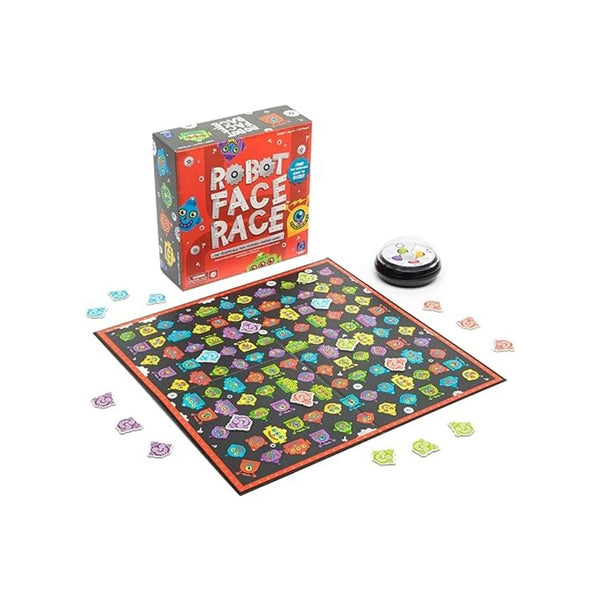 Educational Insights Robot Face Race, Fast Paced Color Recognition Matching Game