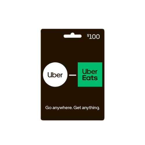 $100 Uber Or Uber Eats Gift Cards