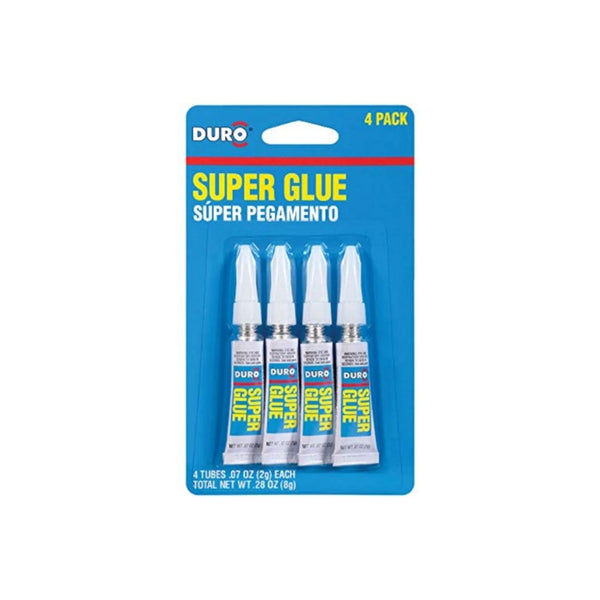 4 Pack Of Duro Super Glue 2-Gram Tubes