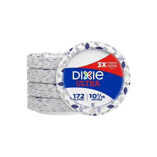 344 Count Dixie Ultra 10 1/16 Inch Paper Plates + Get $15 Amazon Credit!