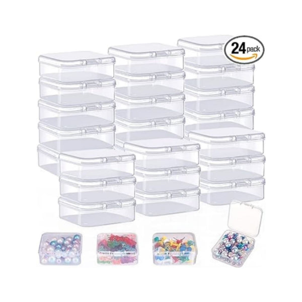 24 Pcs Small Plastic Containers