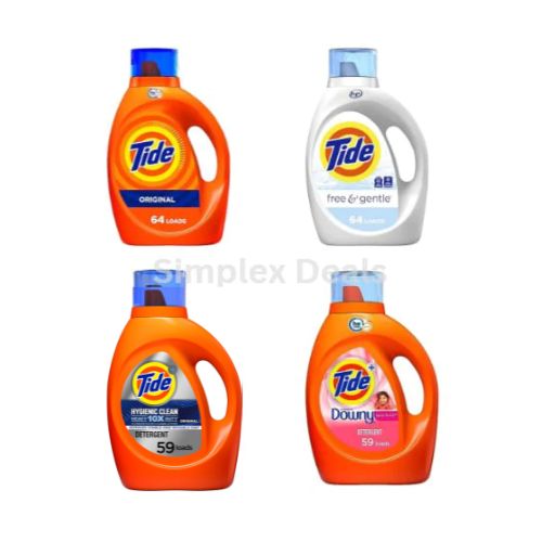Tide Laundry Detergent Liquid Soap, High Efficiency (92 Fl Oz)