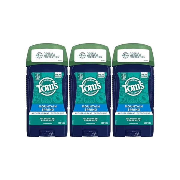 3-Pack Tom's of Maine Antiperspirant Deodorant for Men, Mountain Spring