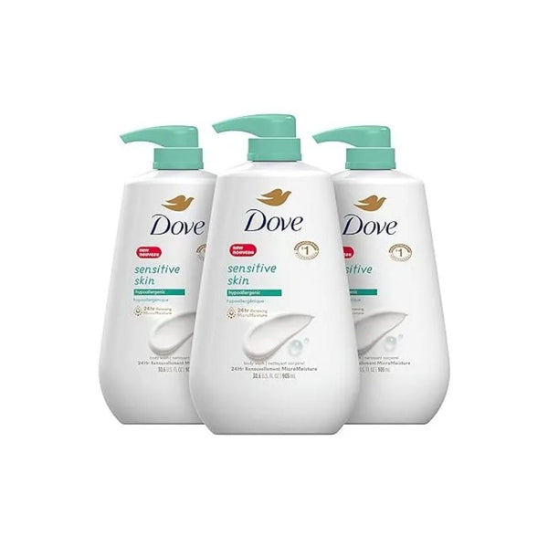 3-Pack Dove Sensitive Skin Body Wash