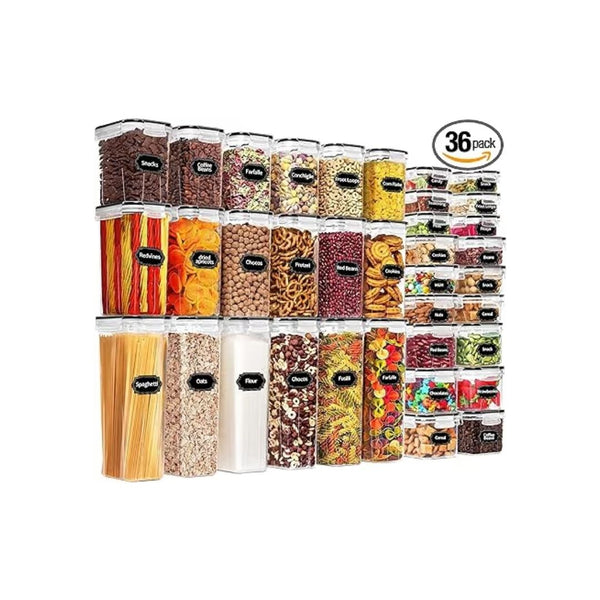36 Pack Airtight Food Storage Containers