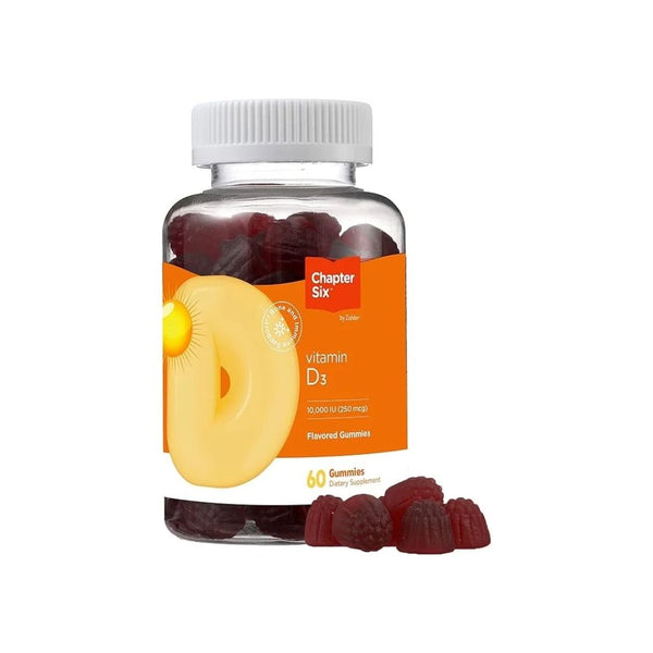 60 Zahler Chapter Six Vitamin D3 Gummies for Adults, 10000 IU