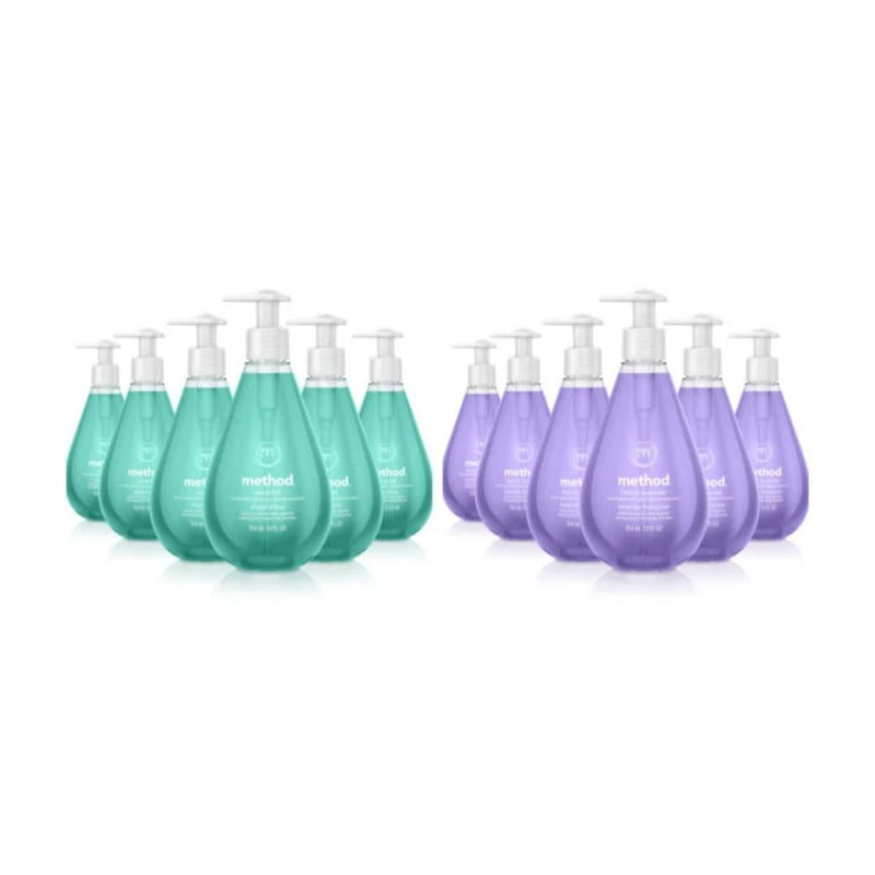 6 Bottles of Method Gel Hand Wash (12 fl oz)