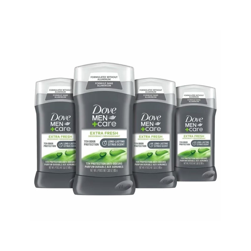 4 Count Dove Men+Care Deodorant Stick for Men Extra Fresh